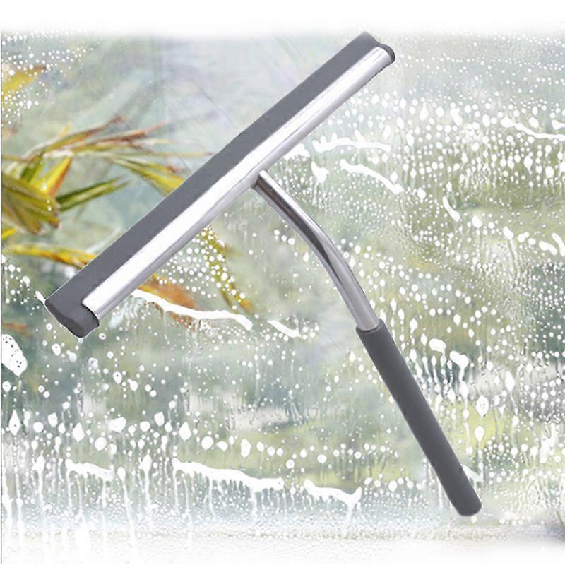 Stainless Steel Silicone Shower Squeegee, Glass Cleaning Tool - Image 1