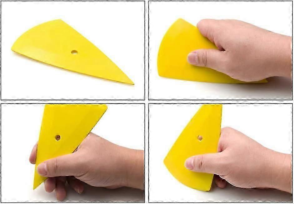 Car Vinyl Wrap Felt Squeegee Tool, Applicator for Window Tint, Yellow - Image 2