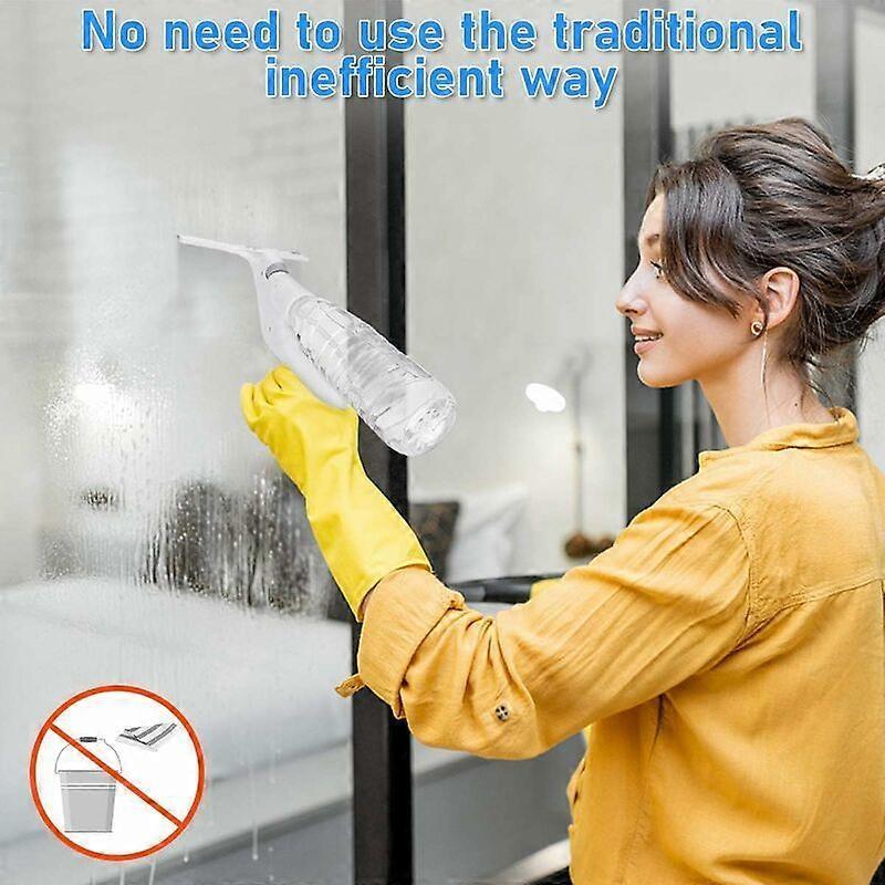 3-in-1 Floor & Glass Squeegee Brush, Bathroom Shower Cleaner with Heads - Image 5