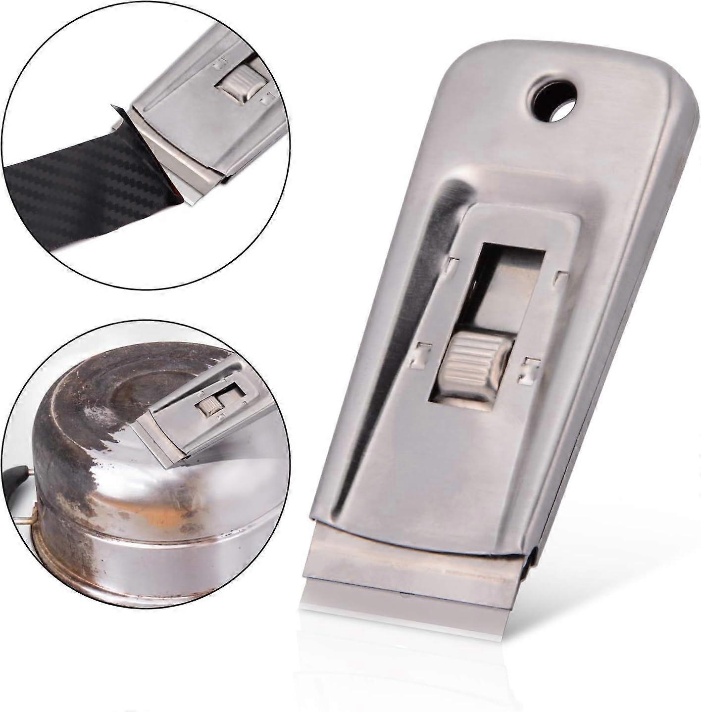 Metal Glass & Ceramic Squeegee Scraper, Remove Labels/Glue/Stickers - Image 1