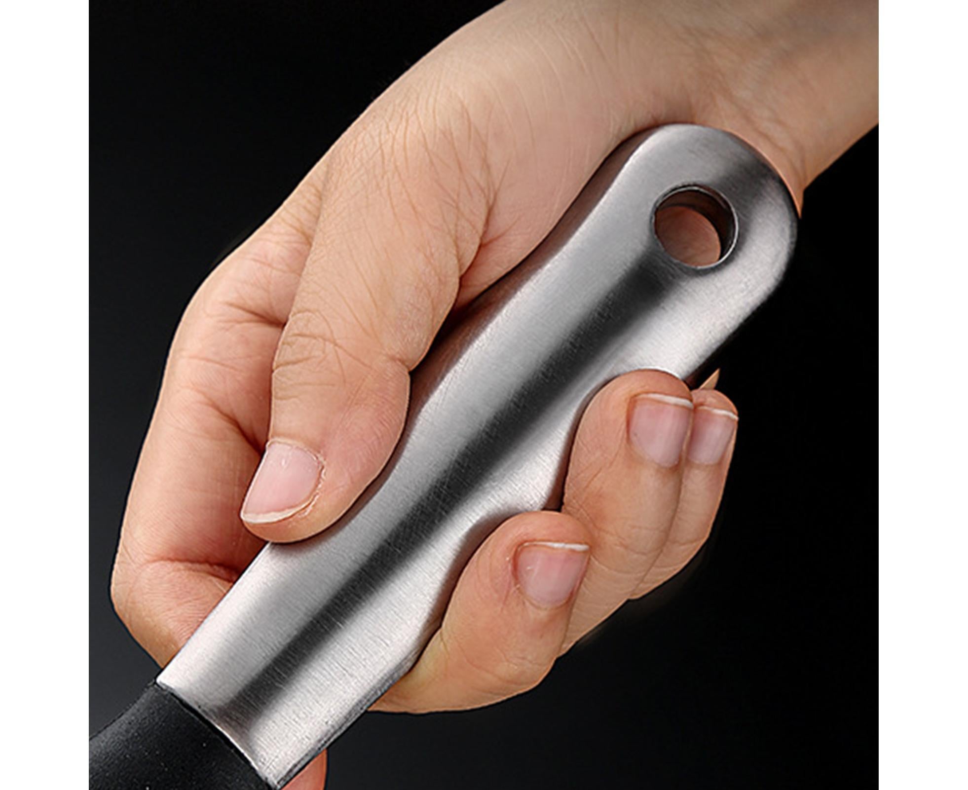 Rice Spoon Portable Stainless Steel Anti-slip Scoop-Home-Black - Image 2
