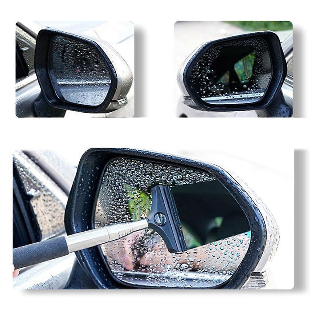 Telescopic Rearview Mirror Squeegee, Retractable Window Cleaner - Image 2