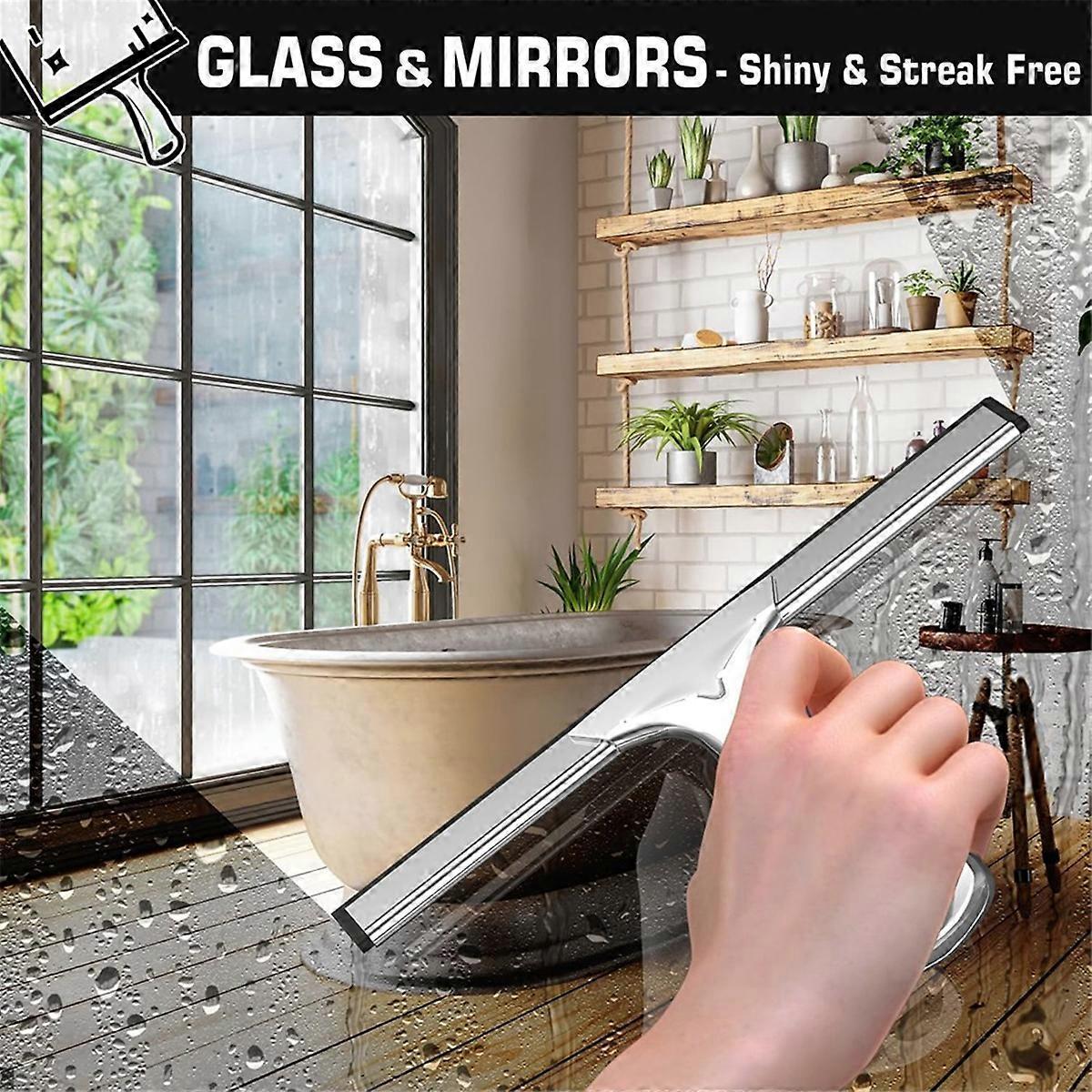 Stainless Steel Shower Squeegee for Glass Doors - Image 3