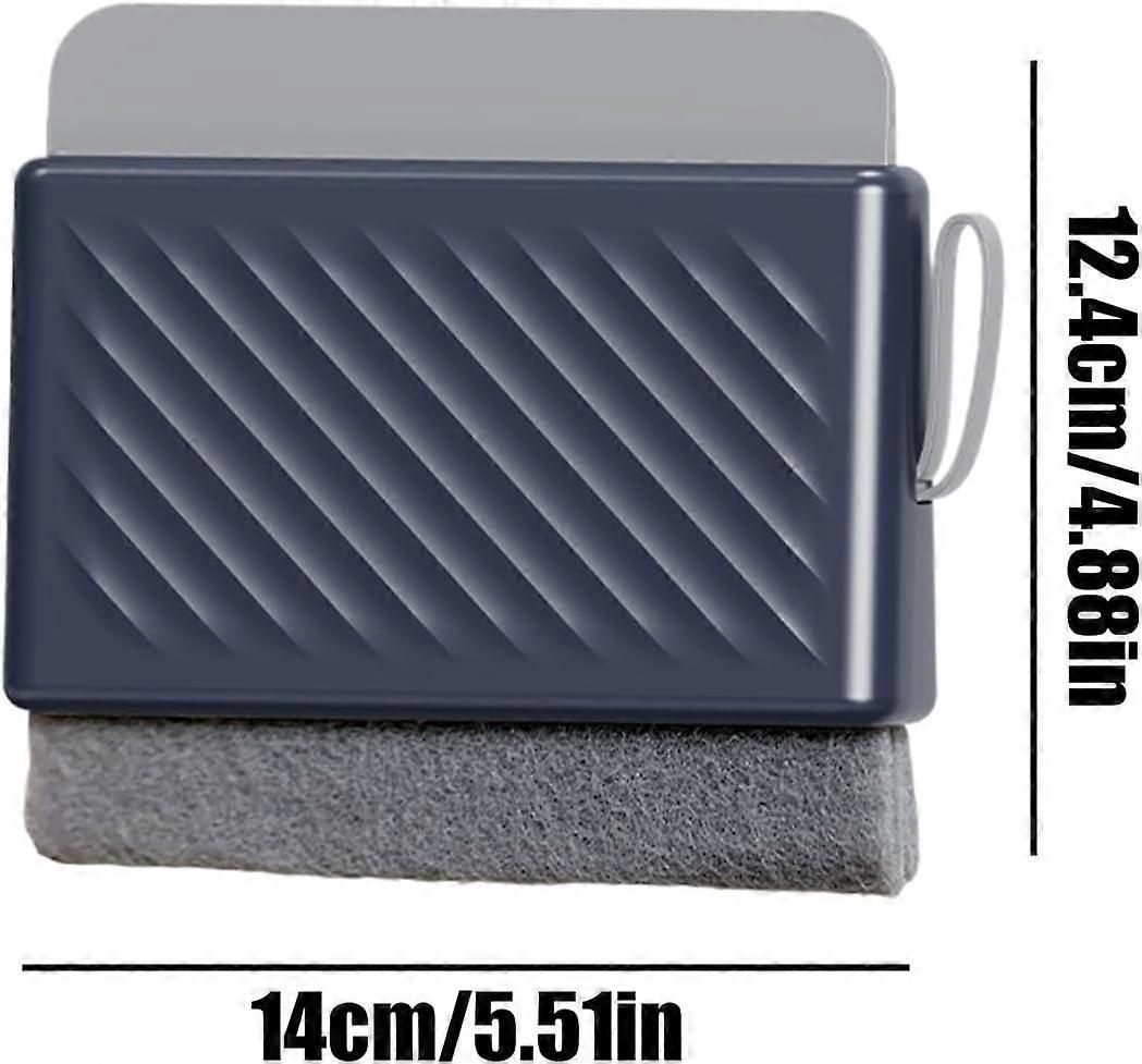 Multifunctional Window & Shower Squeegee with Grout Brush, Blue - Image 4