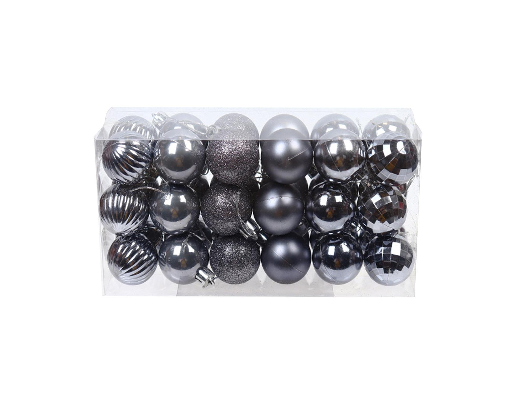 36Pcs/Box Christmas Ball-Iron Grey - Image 1