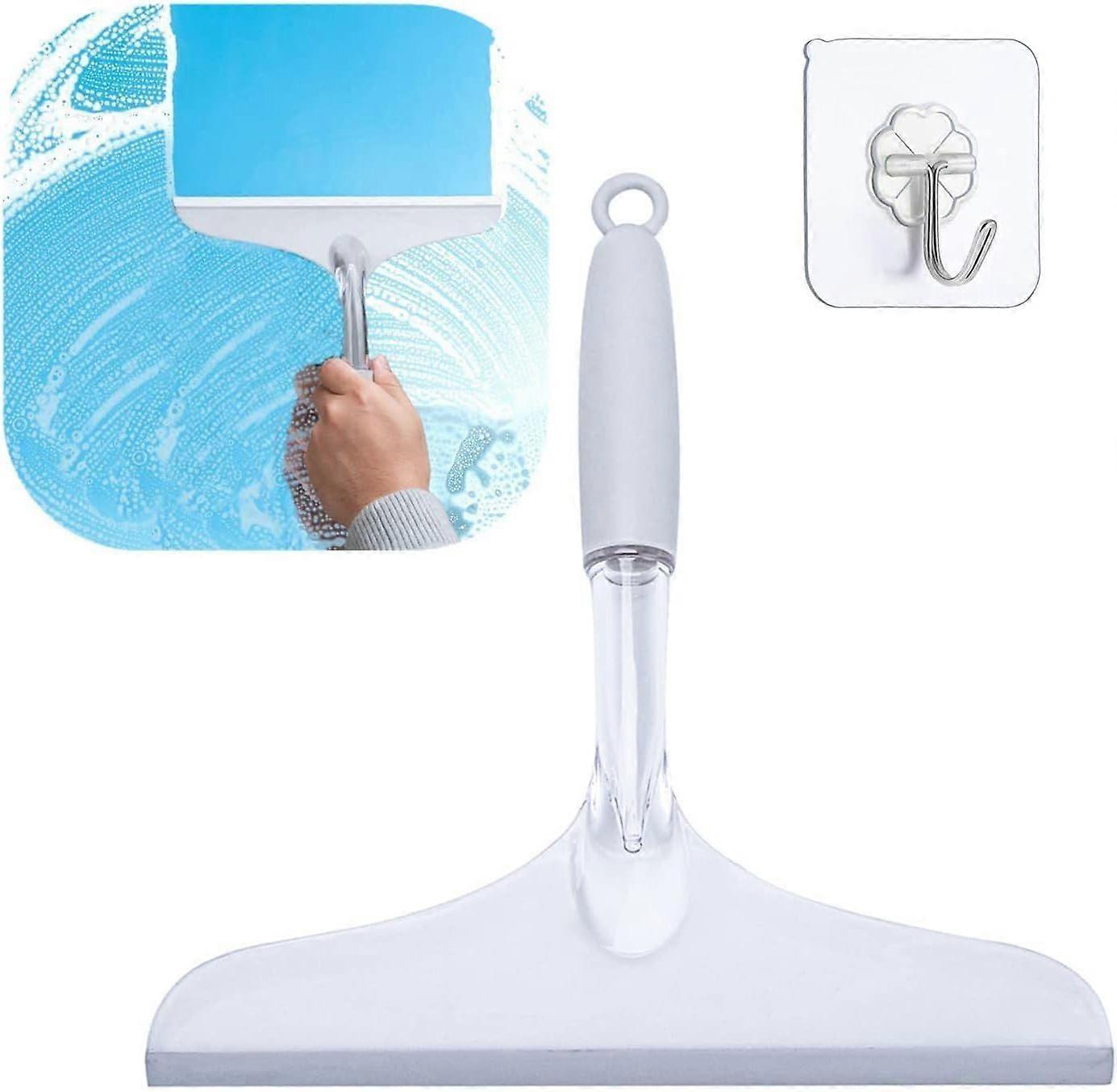 Shower Door Squeegee, Silicone Window Cleaner, Plastic Car Windshield Wiper - Image 1