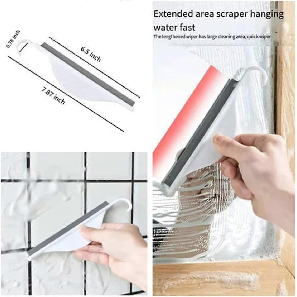 3pcs Silicone Shower Squeegee Set, Glass & Mirror Bathroom Cleaners - Image 3