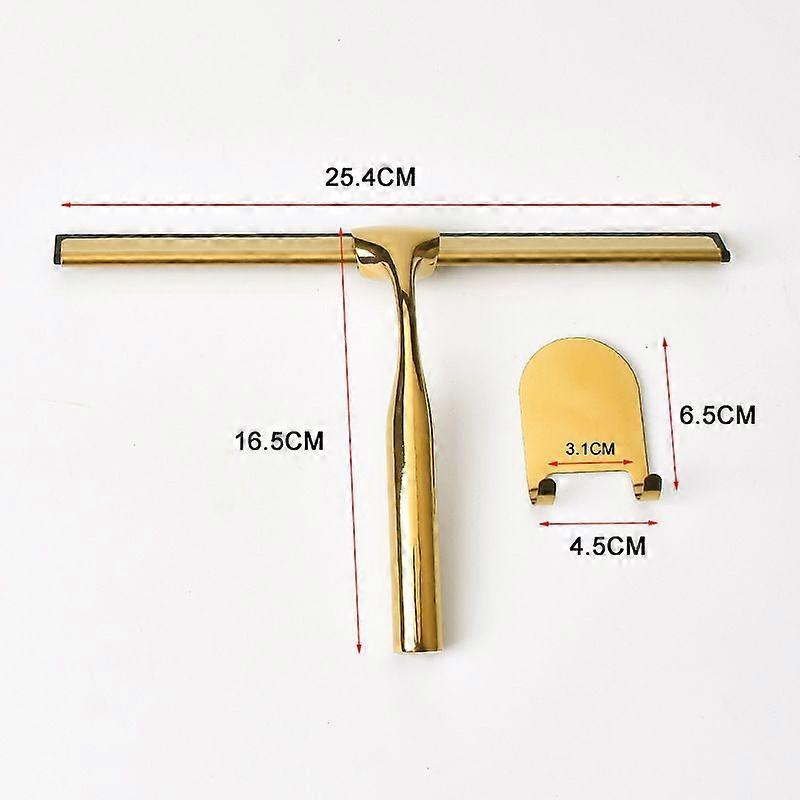 Stainless Steel & Silicone Shower Squeegee with Holder for Windows/Glass - Image 2