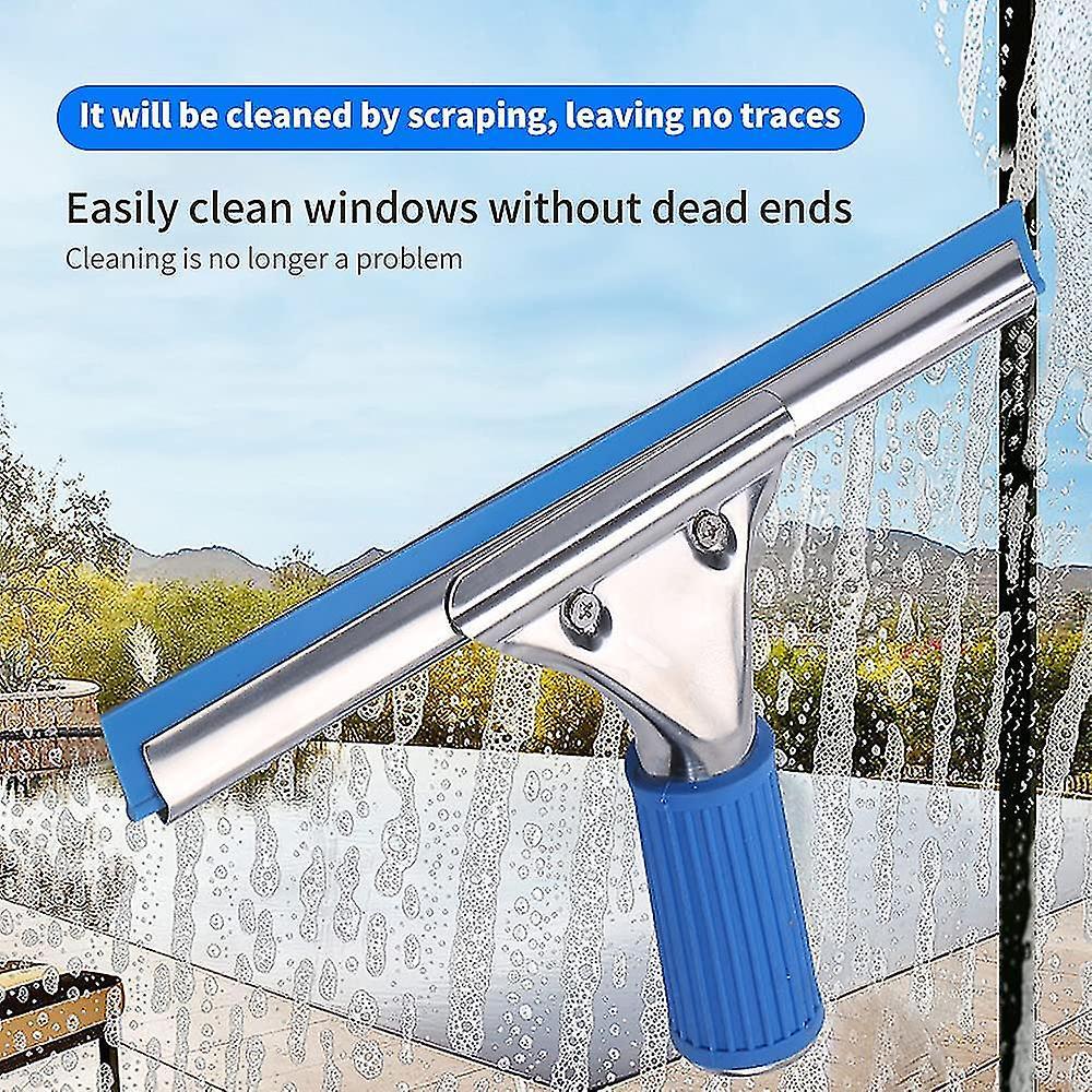 Professional Window Squeegee, Floor & Shower Cleaner with Handle - Image 4