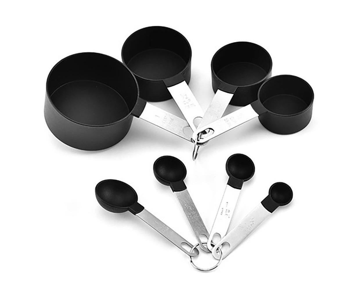 8Pcs/Set Stainless Steel Handle Measuring Spoons Baking Cooking Scale Scoop-Green - Image 3