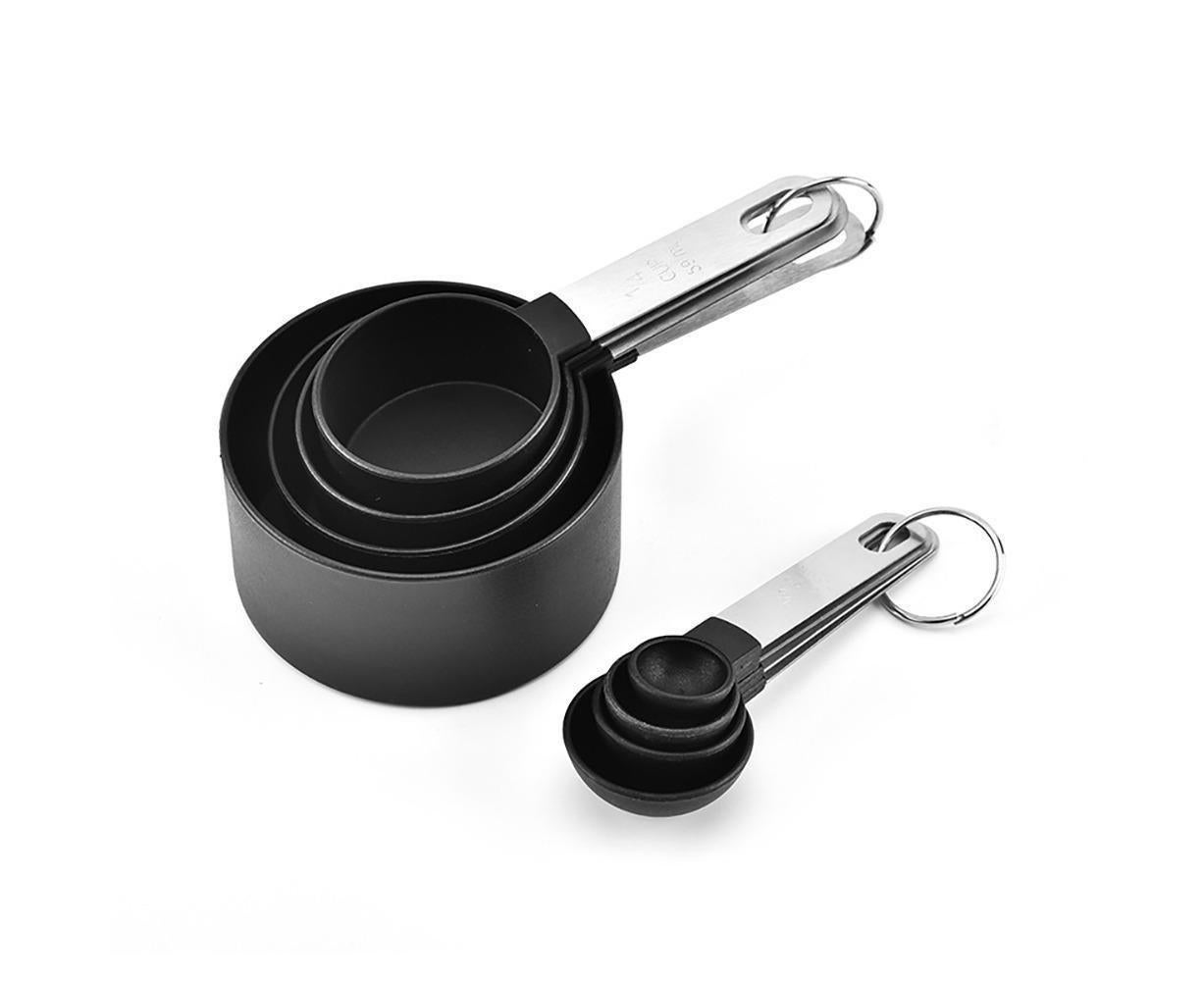 8Pcs/Set Stainless Steel Handle Measuring Spoons Baking Cooking Scale Scoop-Green - Image 4