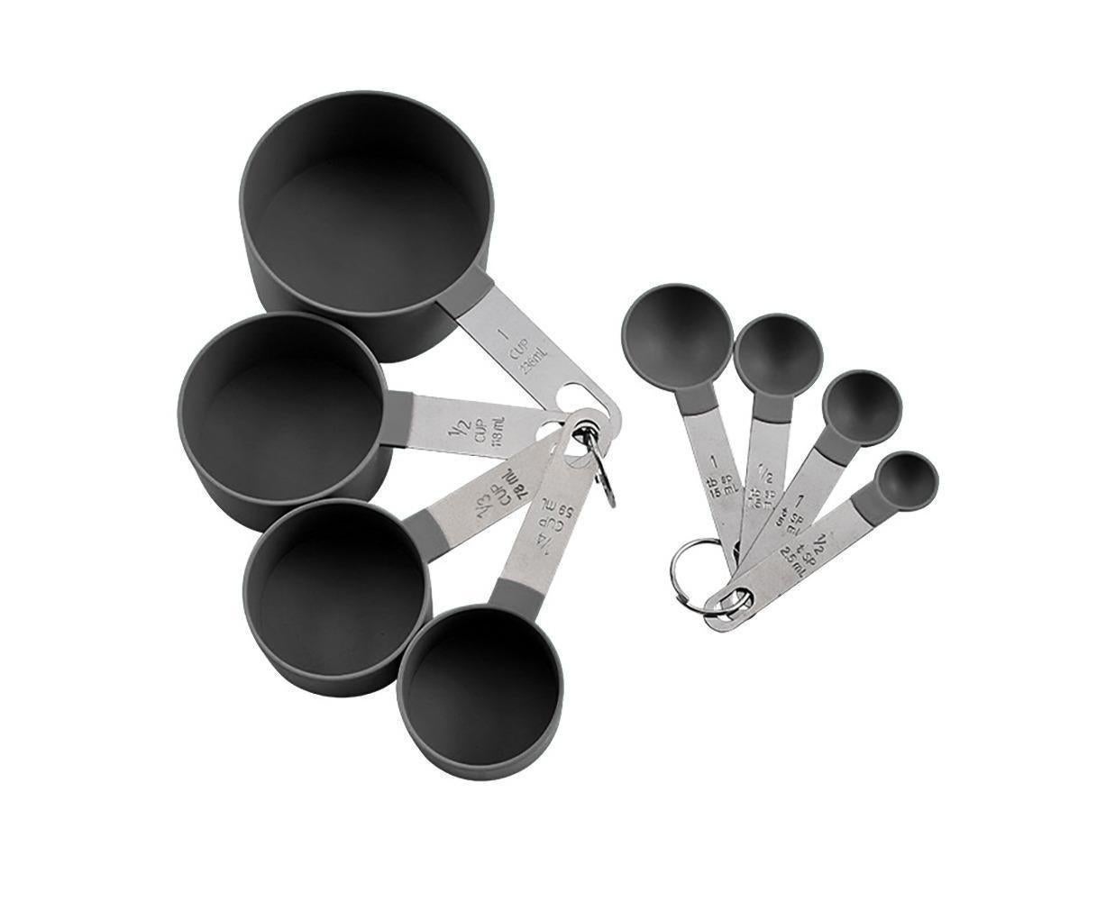 8Pcs/Set Stainless Steel Handle Measuring Spoons Baking Cooking Scale Scoop-Green - Image 6