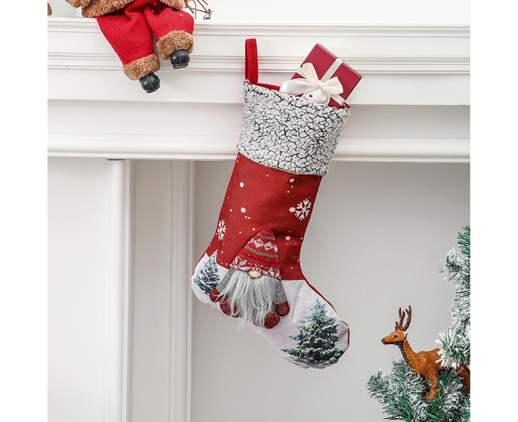 Xmas Stocking Bag for Home-Red - Image 2