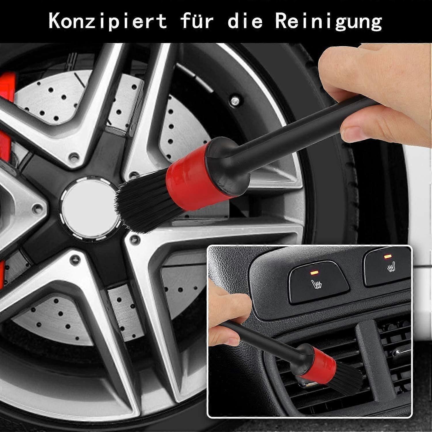 5pcs Car Detailing Cleaning Brush Set for Interior & Exterior - Image 3