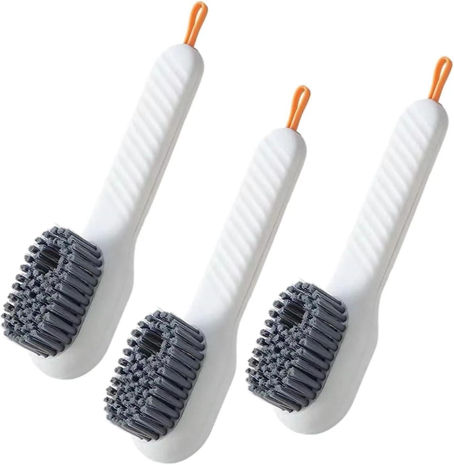 3pcs Soft Wool Household Cleaning Brushes, Multi-Use - Image 1