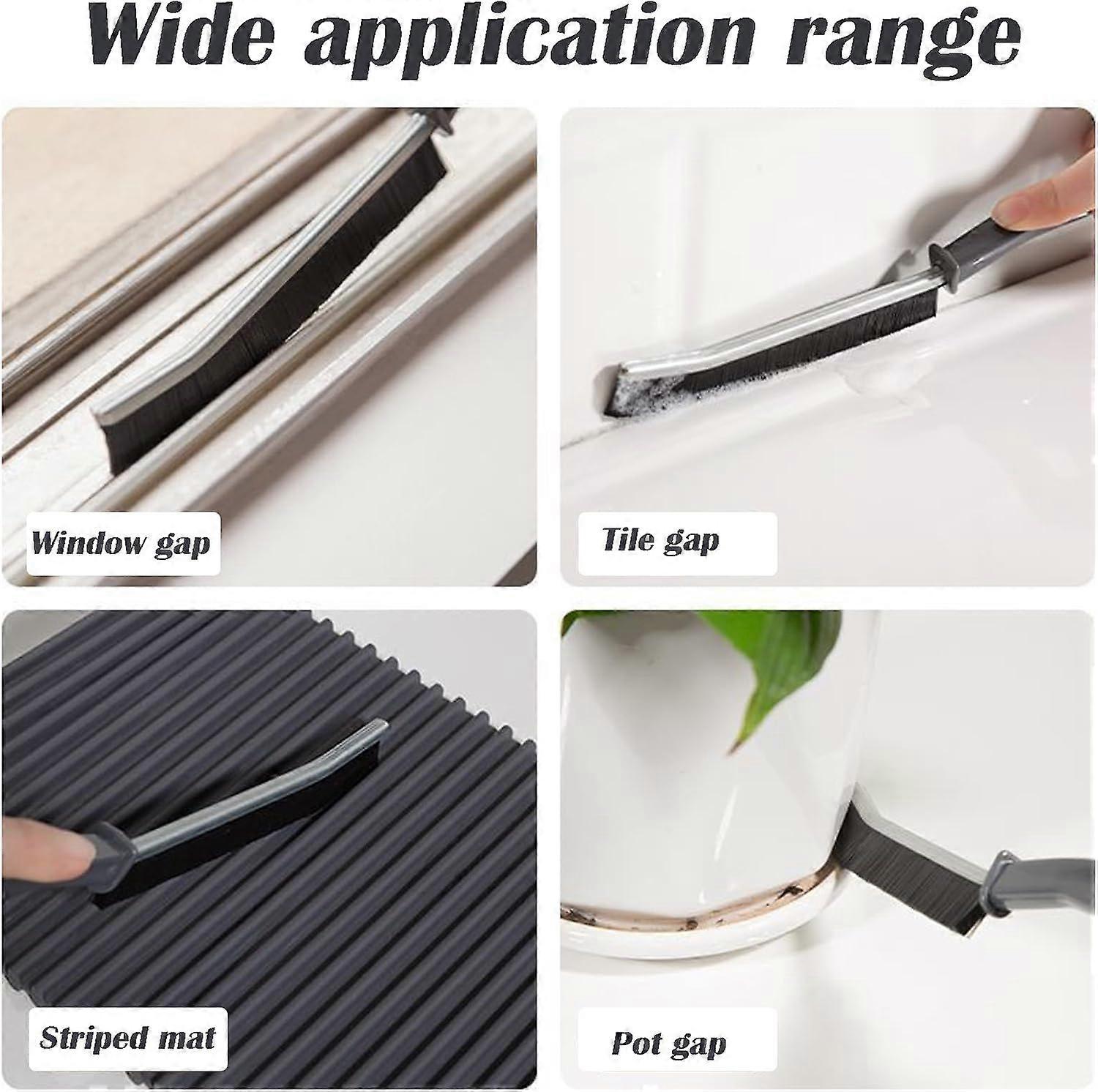 2pcs Crevice Cleaning Brushes for Window & Bathroom Grooves - Image 4