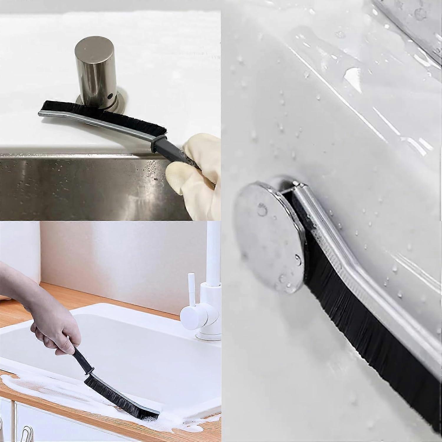 2pcs Crevice Cleaning Brushes for Window & Bathroom Grooves - Image 5