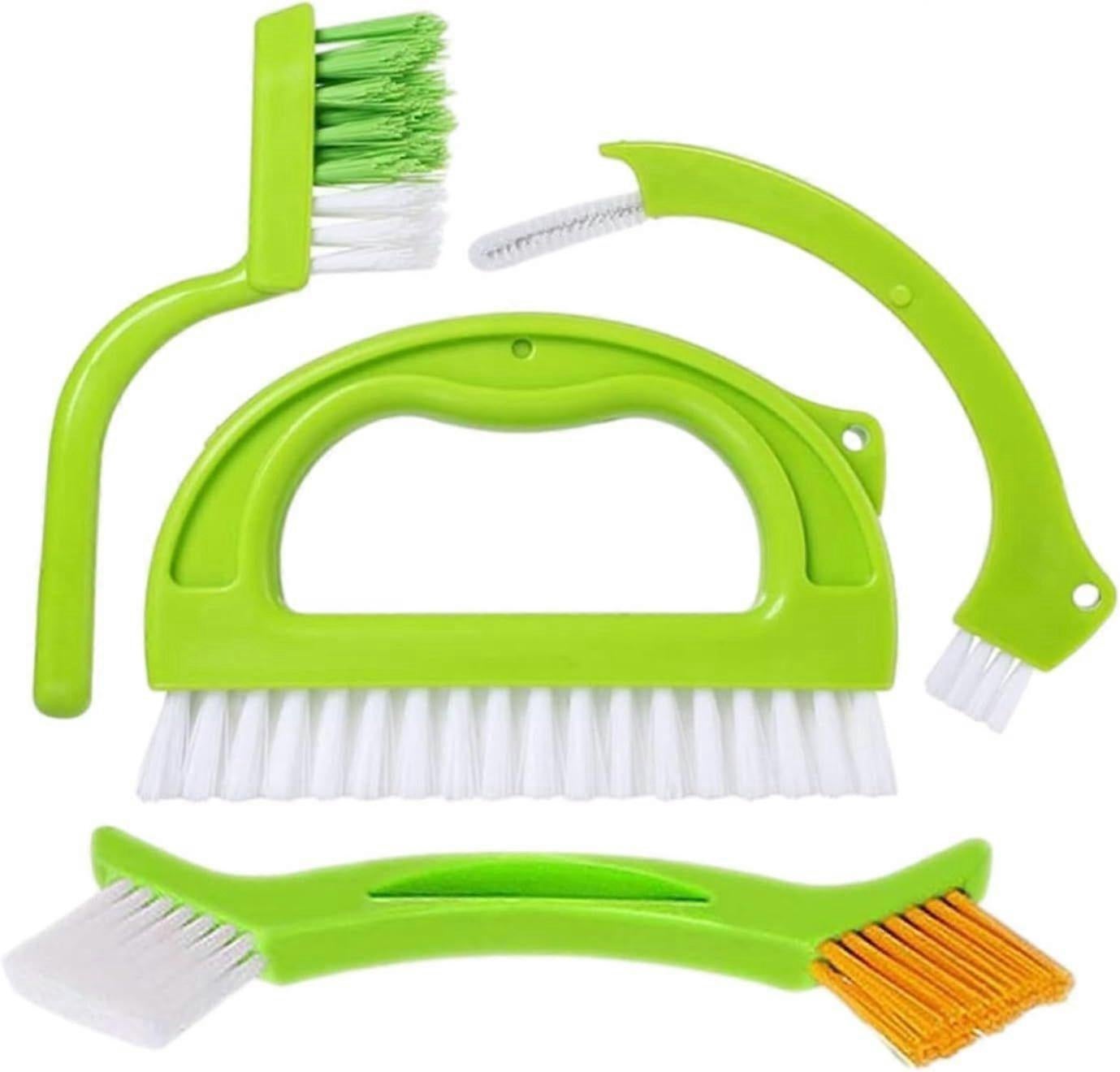 4pcs Household Cleaning Brush Set for Bathroom & Window Groove - Image 1