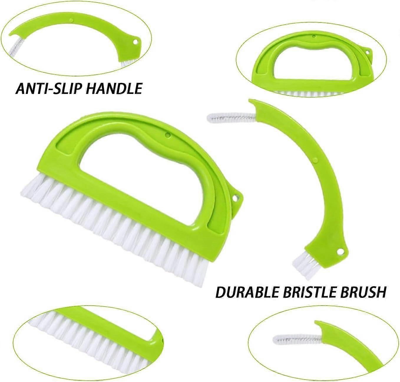 4pcs Household Cleaning Brush Set for Bathroom & Window Groove - Image 3