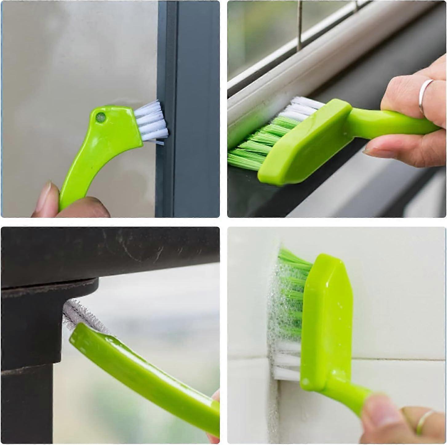 4pcs Household Cleaning Brush Set for Bathroom & Window Groove - Image 5