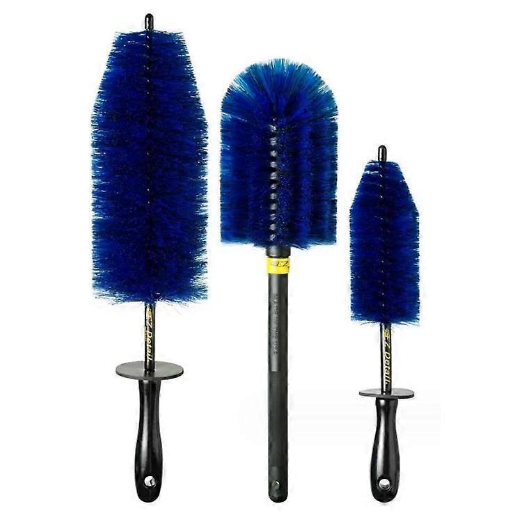 3pcs Wheel & Tire Cleaning Brush Set, Car Detailing Tools - Image 1