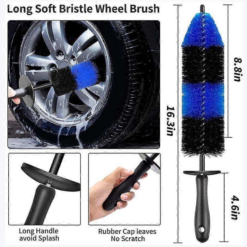 3pcs Wheel & Tire Cleaning Brush Set, Car Detailing Tools - Image 5