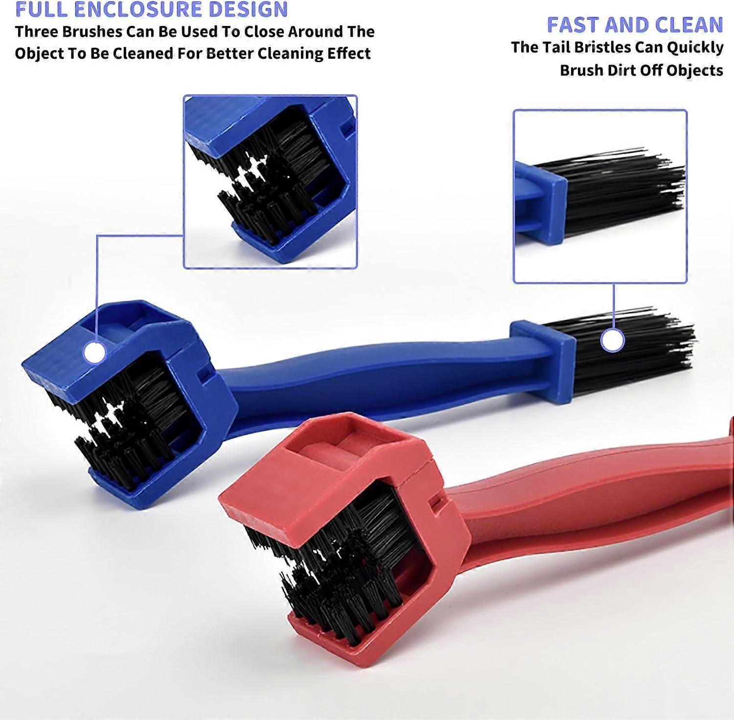 5pcs Motorcycle/Bike Chain Cleaning Brush Set for Maintenance - Image 3