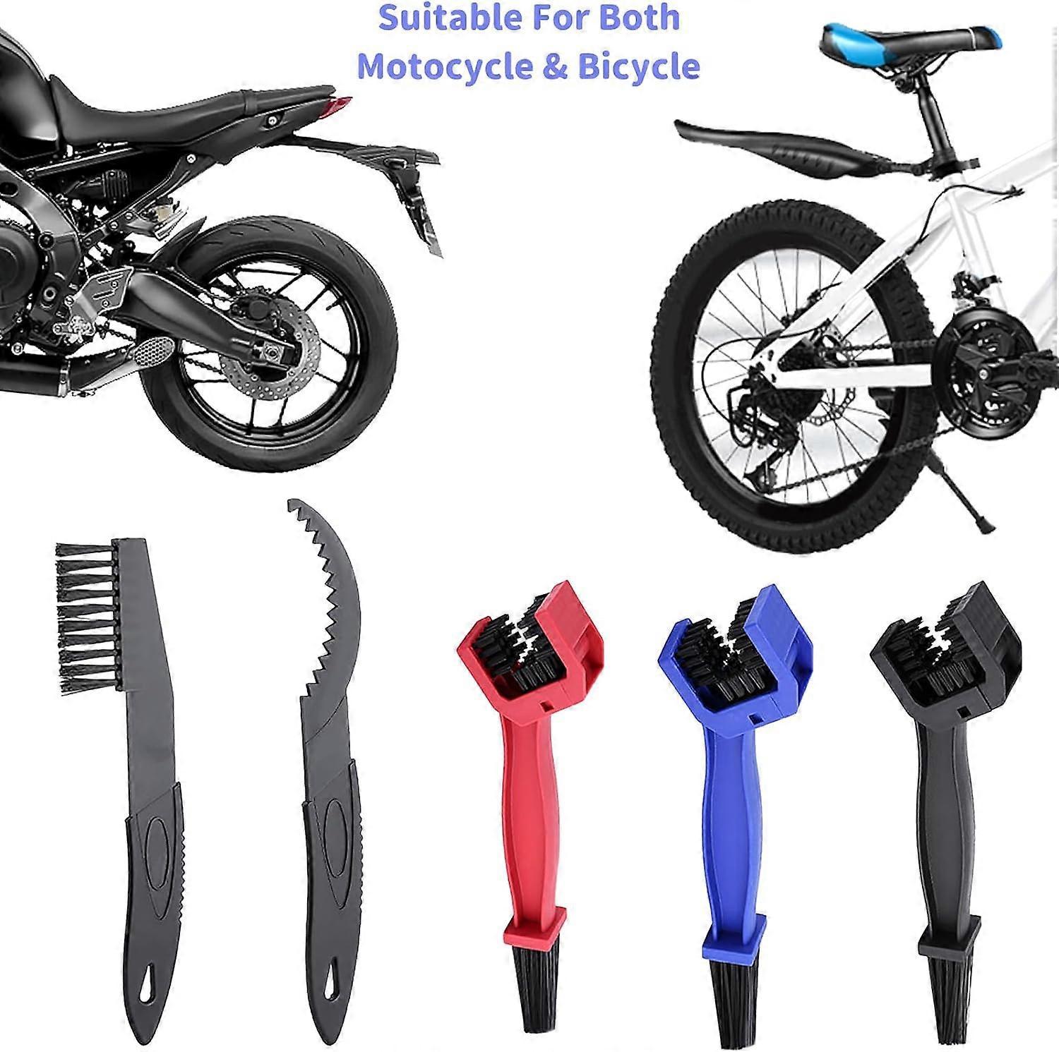 5pcs Motorcycle/Bike Chain Cleaning Brush Set for Maintenance - Image 4