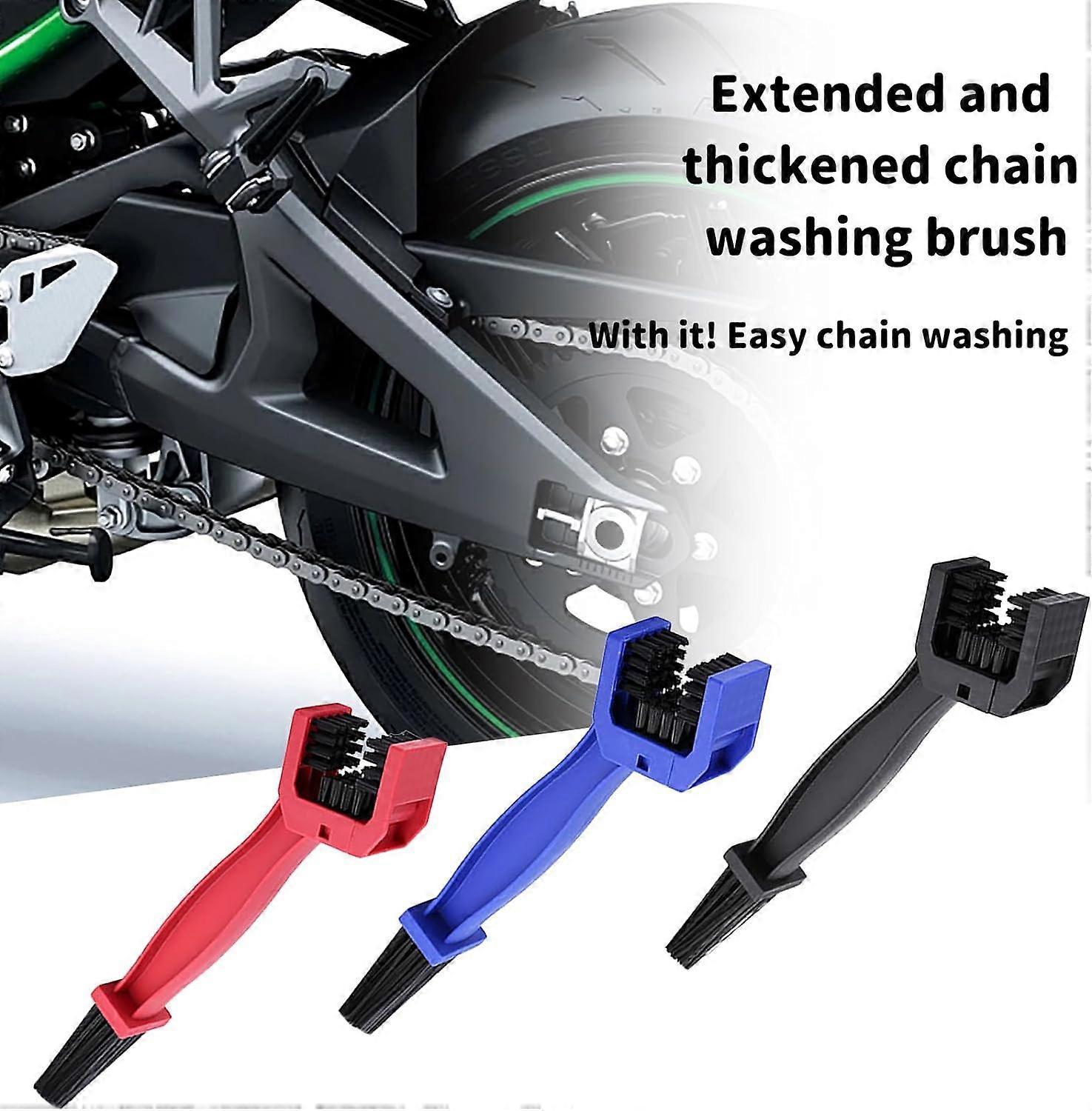 5pcs Motorcycle/Bike Chain Cleaning Brush Set for Maintenance - Image 5