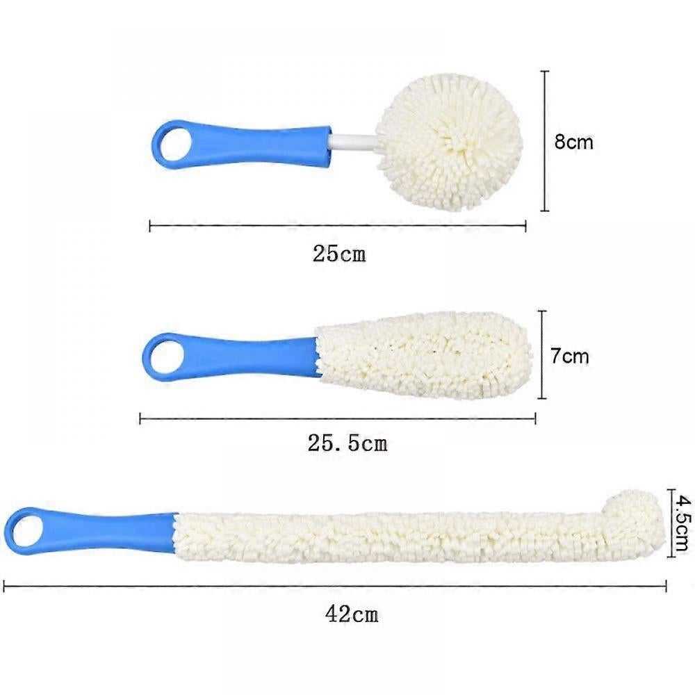 3pcs Glass Cleaning Brushes, Wine Glass Cleaner Set - Image 3