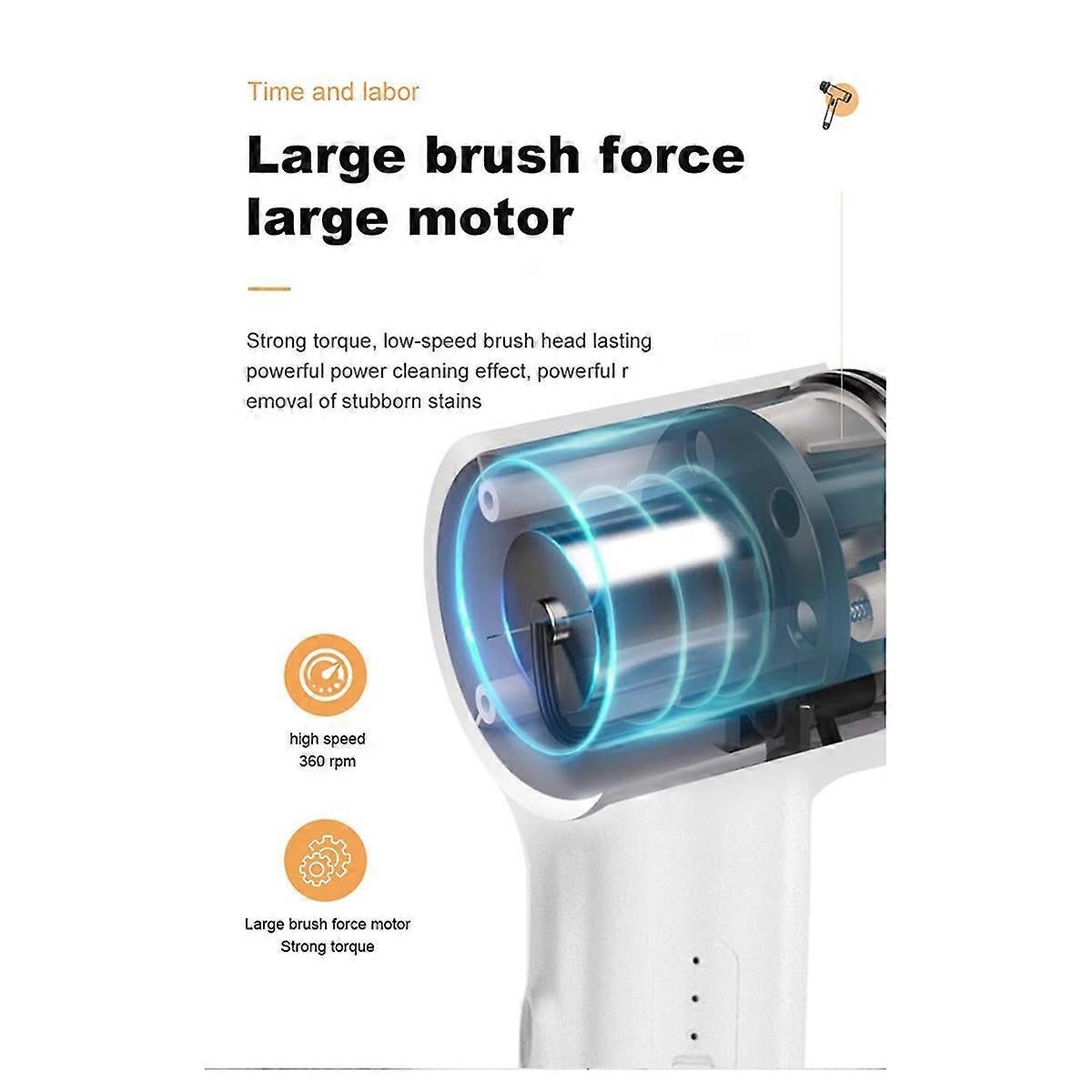 Cordless Multifunctional Cleaning Brush Scrubber for Home & Shower - Image 4