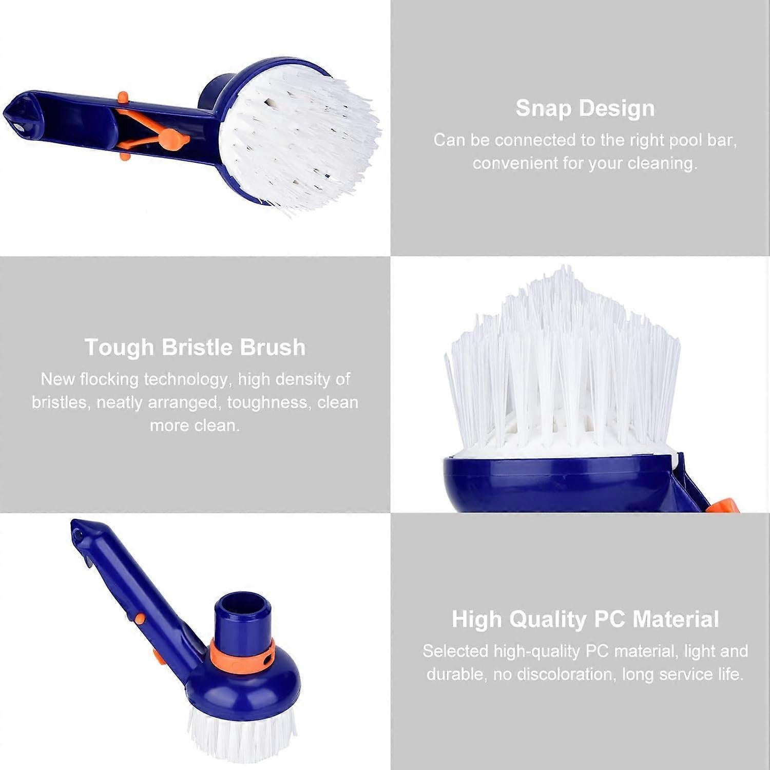 Corner Cleaning Brush for Pool & Spa, Bottom Scrubber - Image 2