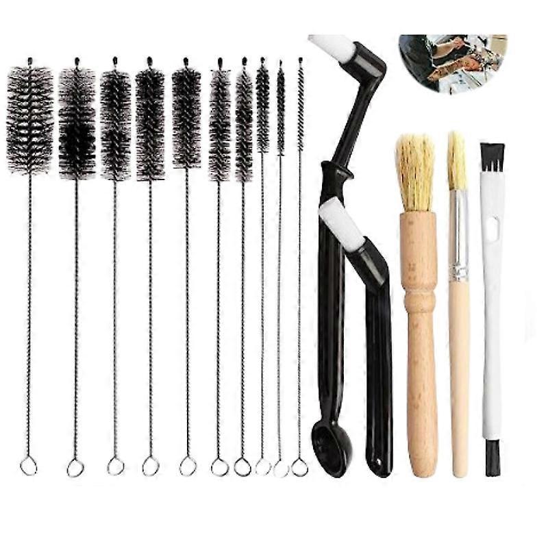 Coffee Machine Cleaning Brush Set, 15 Barista Accessories - Image 1