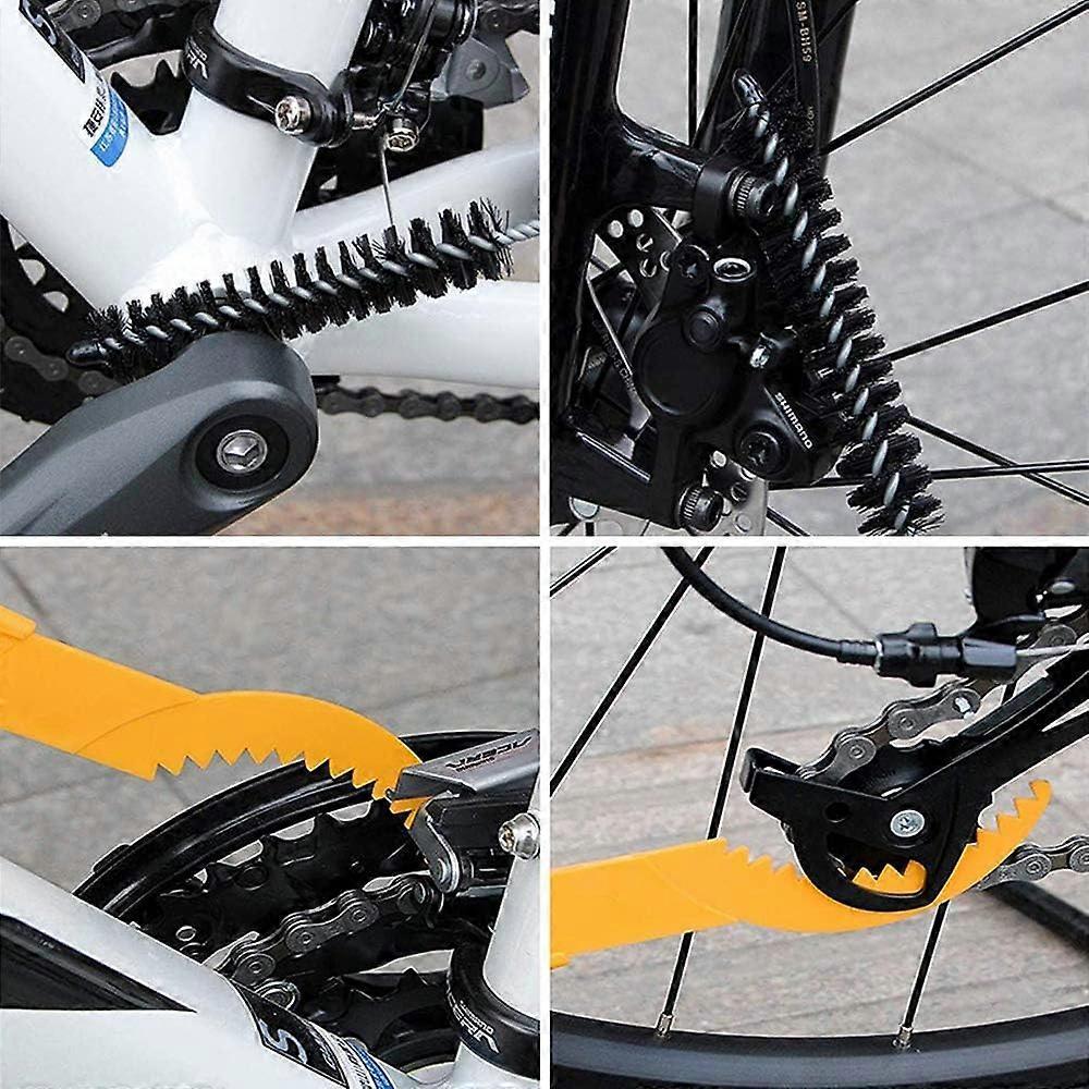 Bike Cleaning Brush Set, Chain & Wheel Maintenance Kit - Image 4