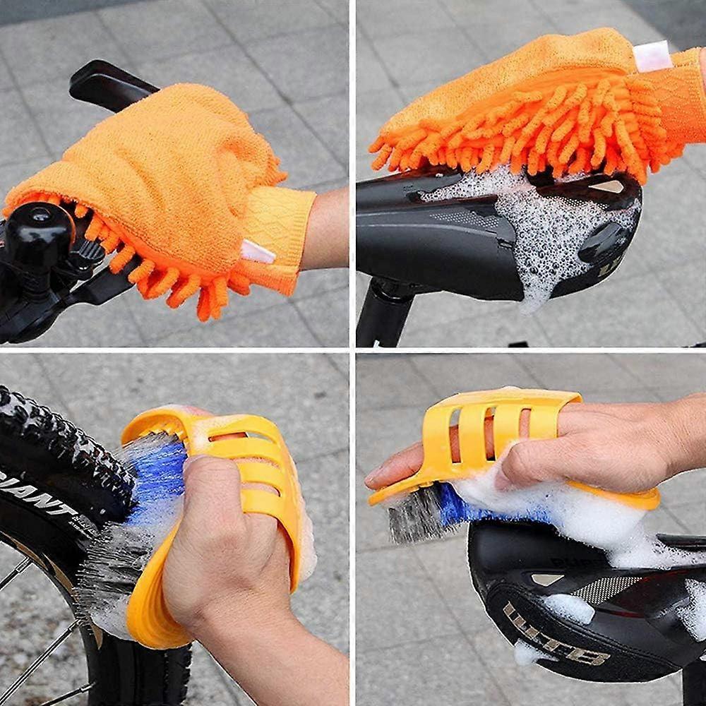 Bike Cleaning Brush Set, Chain & Wheel Maintenance Kit - Image 5