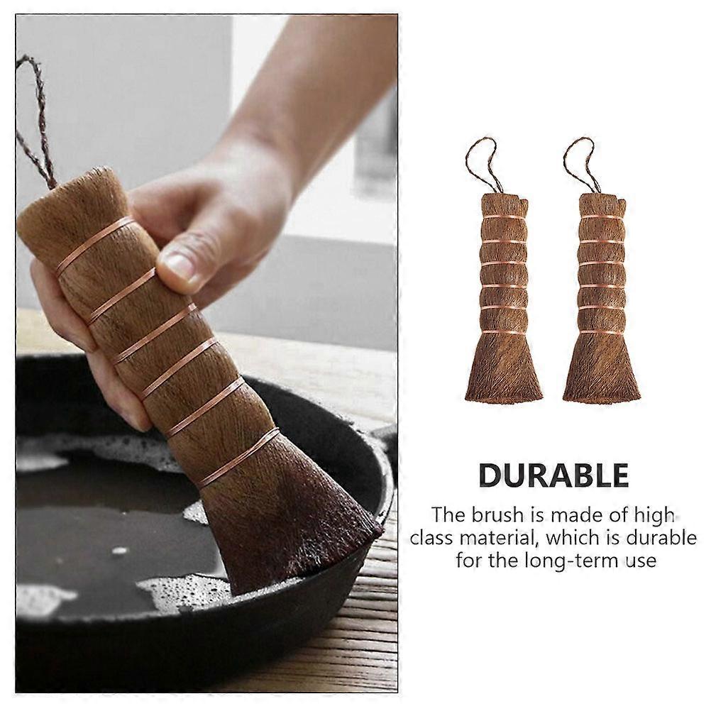 2pcs Kitchen Pot & Kettle Cleaning Brushes, Tray Scrubbers - Image 3