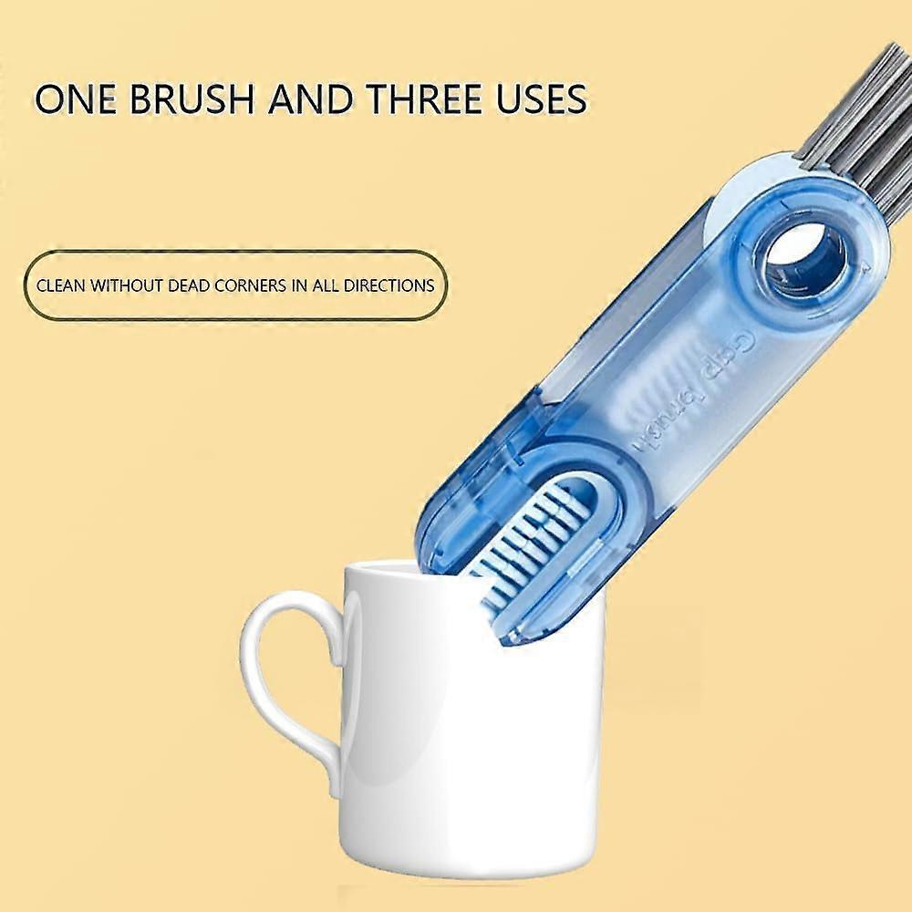 3-in-1 Multifunctional Cleaning Brush for Bottles & Cup Lids - Image 3