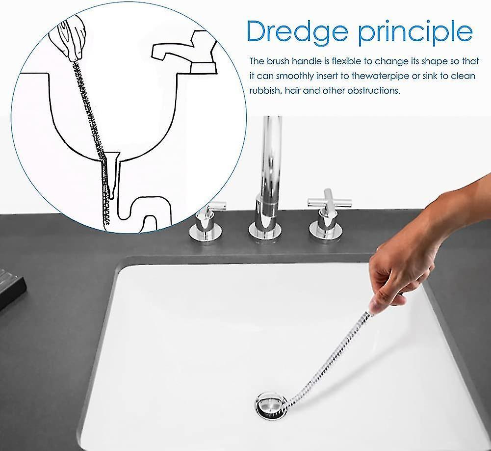 Bendable Drain Cleaning Brush, Flexible Pipe Cleaner - Image 2