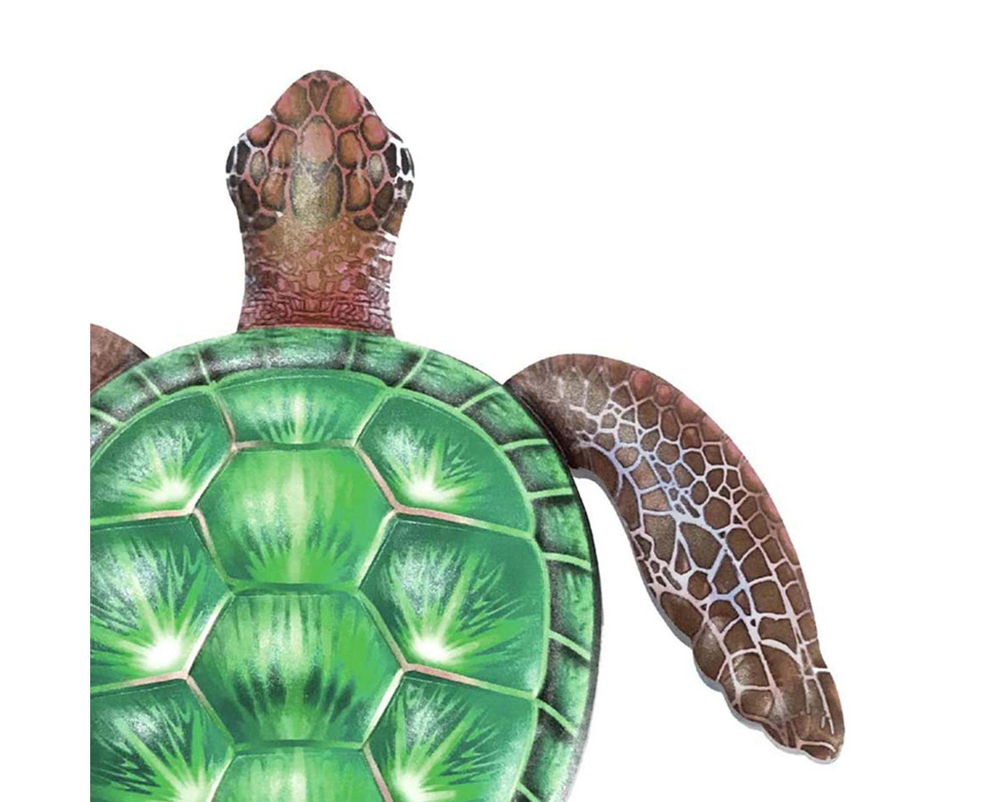 Art Pendant Exquisite Decorative Lifelike Turtle Wall Hanging Sculpture Ornament for Outdoor-Green - Image 3