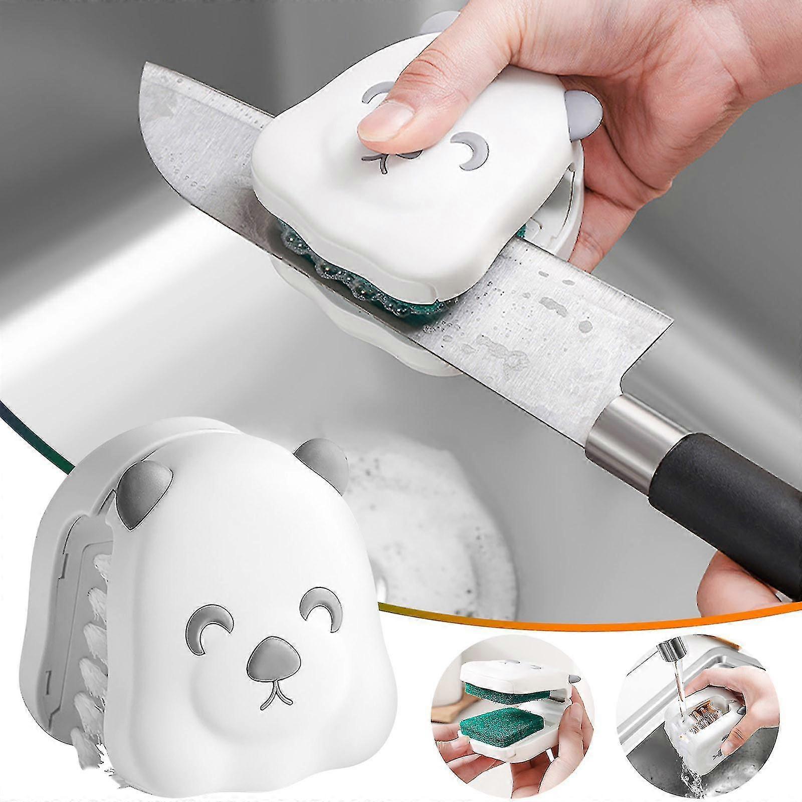 Double-Sided Tableware Cleaning Brush for Chopsticks, Knives & Forks - Image 1