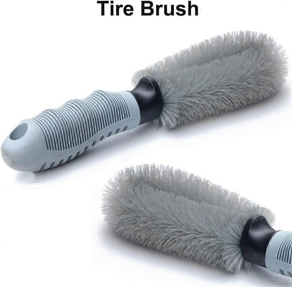 2pcs Wheel Cleaning Brush Set for Car, Tire & Motorcycle Rims - Image 4