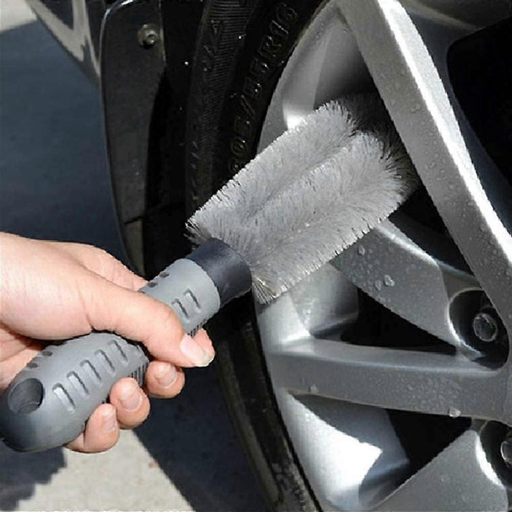 2pcs Wheel Cleaning Brush Set for Car, Tire & Motorcycle Rims - Image 5
