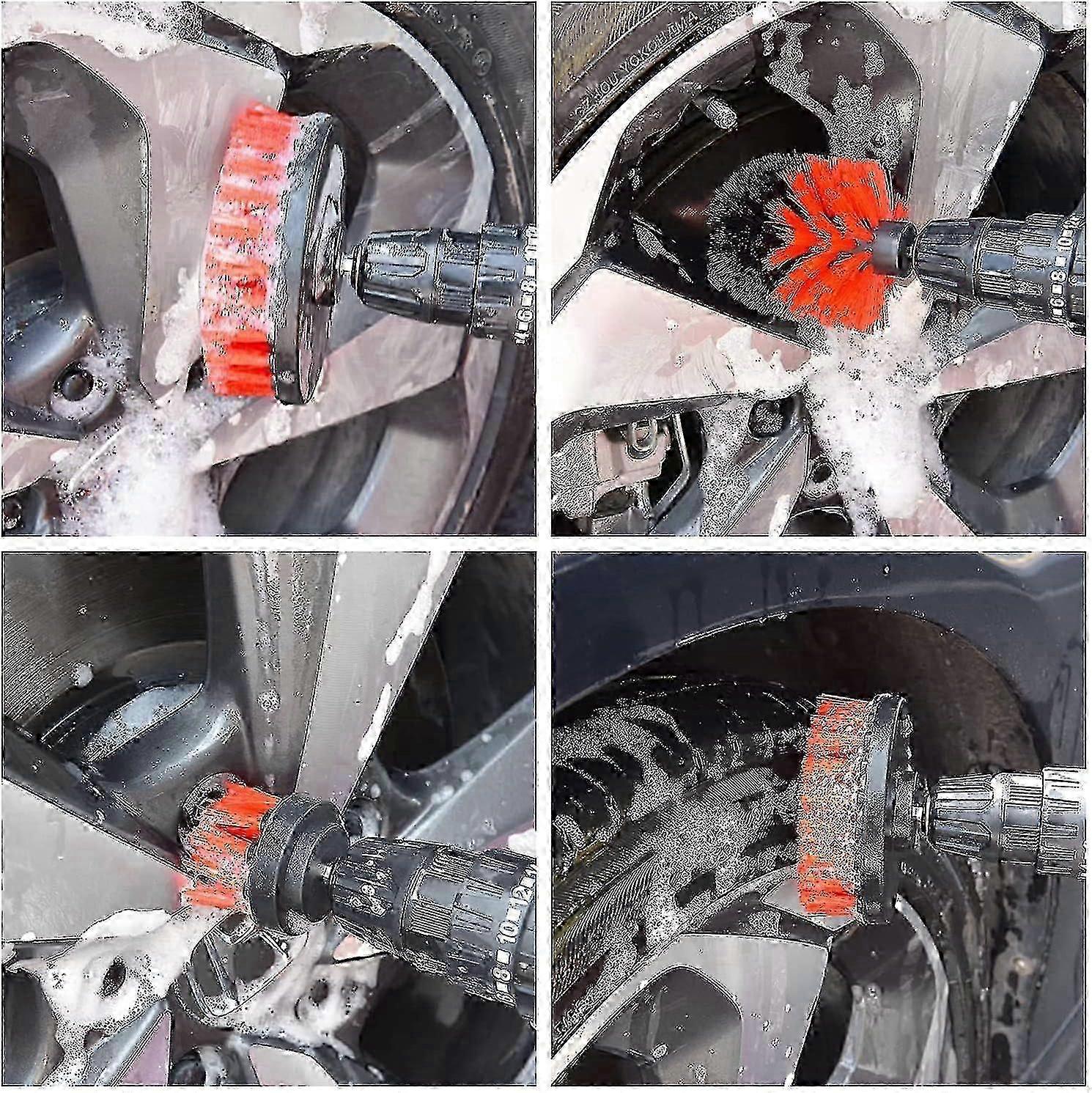 18pcs Car Cleaning Brush Kit, Auto Detailing & Drill Brushes - Image 3