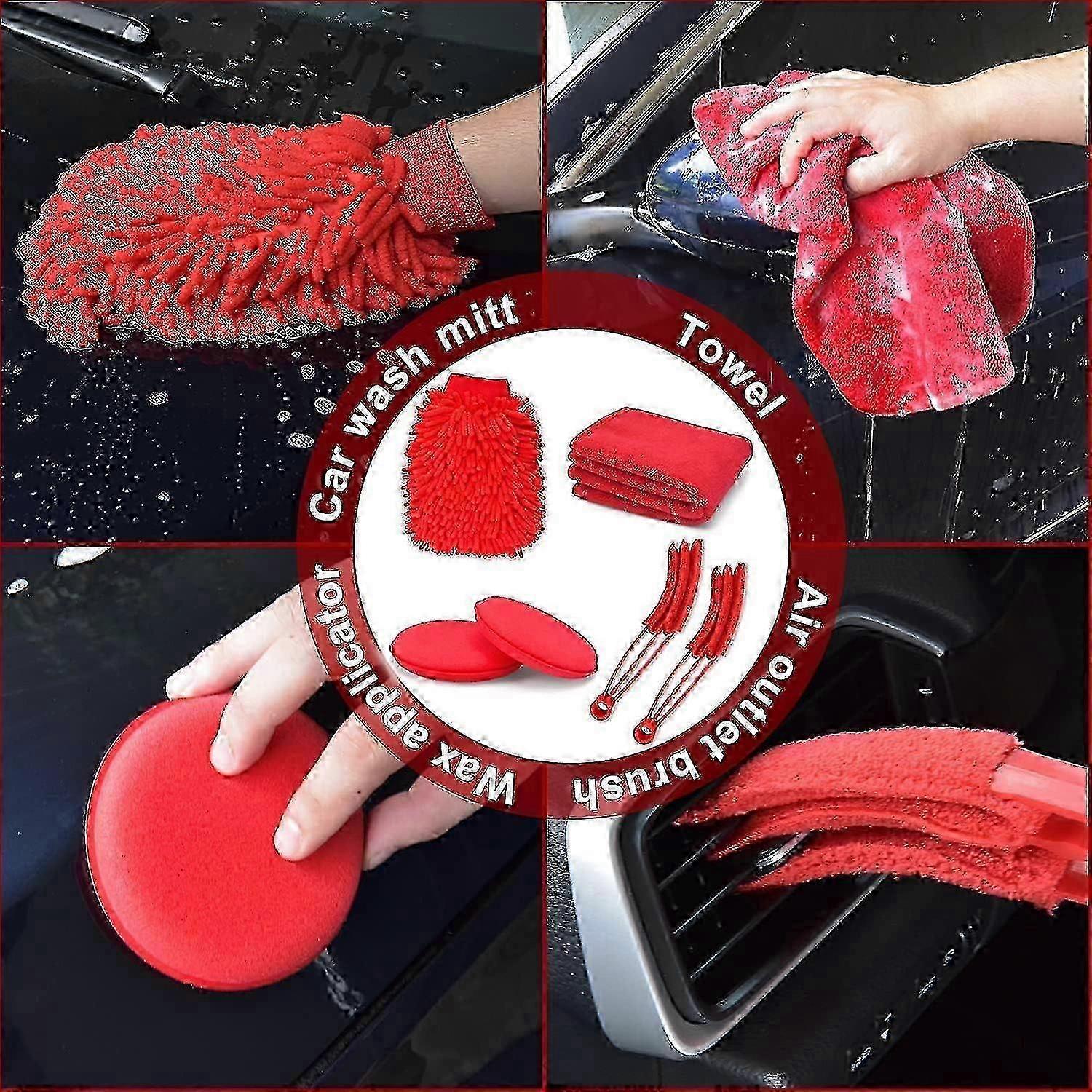 18pcs Car Cleaning Brush Kit, Auto Detailing & Drill Brushes - Image 5