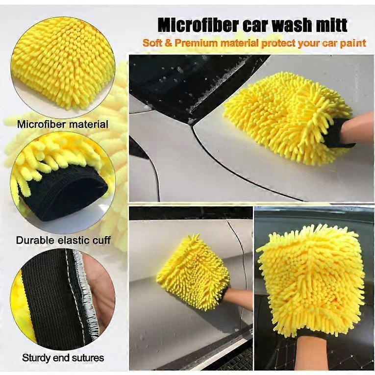 20pcs Car Cleaning Brushes, Tire, Detailing & Drill Scrub Kit - Image 3