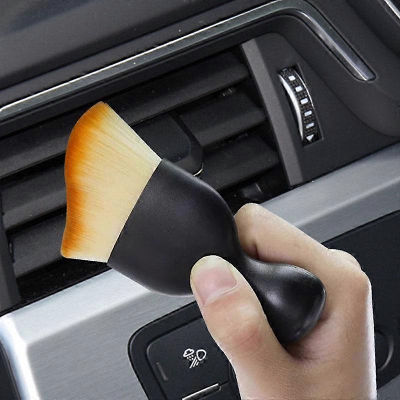 Interior Car Cleaning Brush for AC Vents, Dashboard & Makeup Use - Image 2