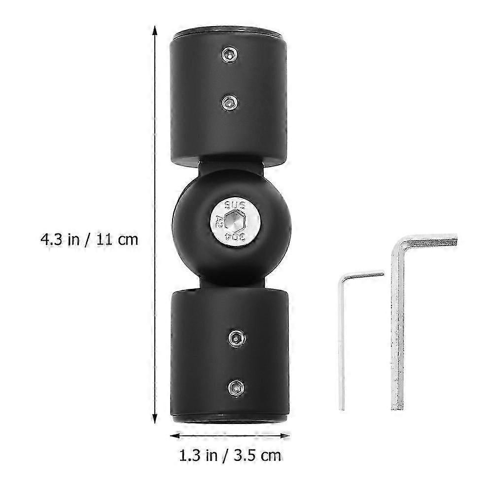 Corner Curtain Rod Elbow Brackets, Curtain Rod Connector Set - Image 2