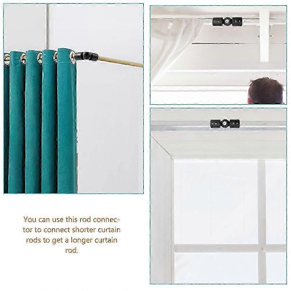 Corner Curtain Rod Elbow Brackets, Curtain Rod Connector Set - Image 4