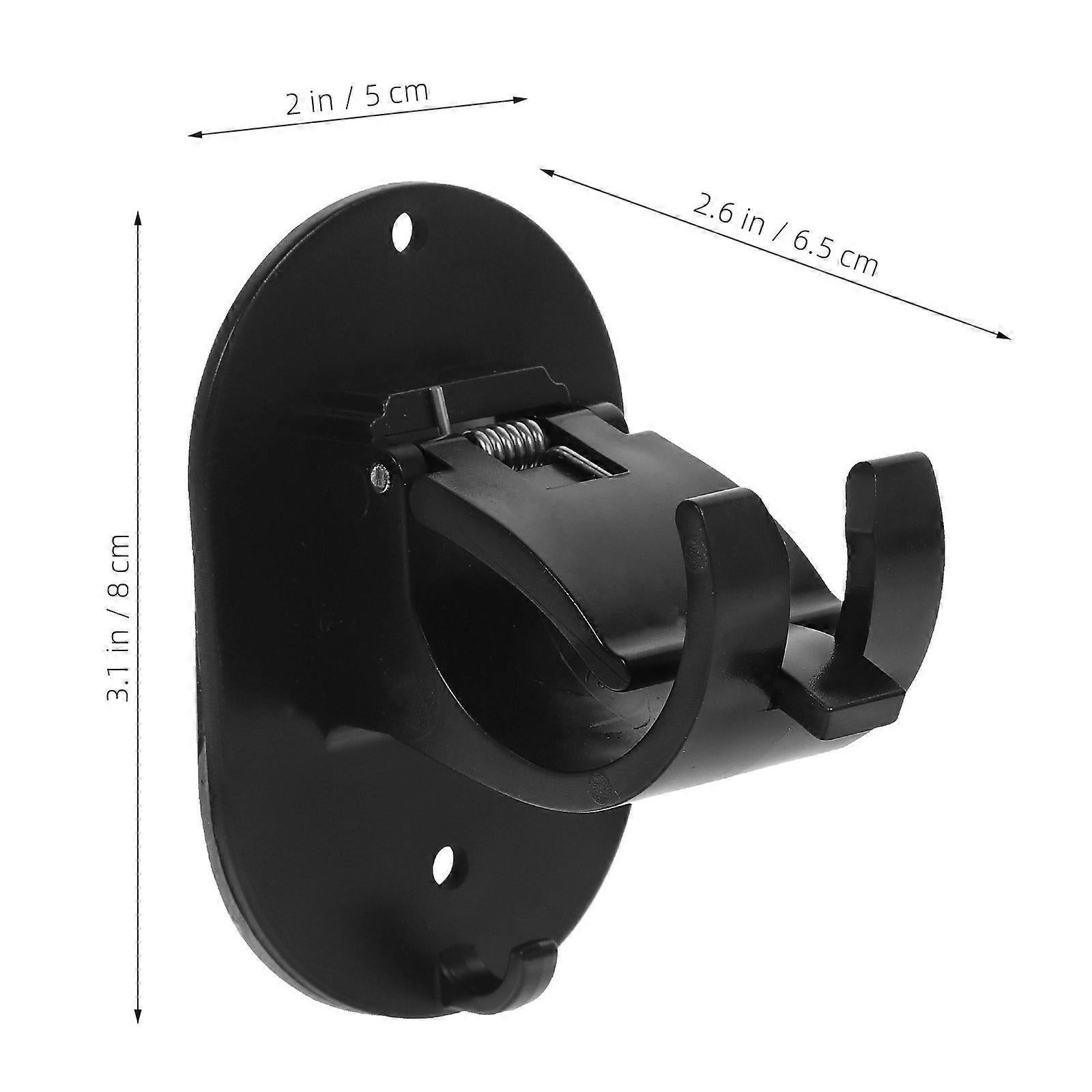2pcs No-Drill Curtain Rod Brackets, Easy Clip Holders for Rods - Image 2