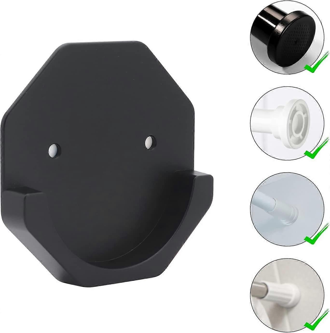 2pcs Curtain Rod Holders, No-Drill Hooks for Curtain Rods - Image 4